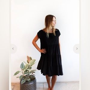 Voloshin Luna Tiered Corduroy Weekend Dress